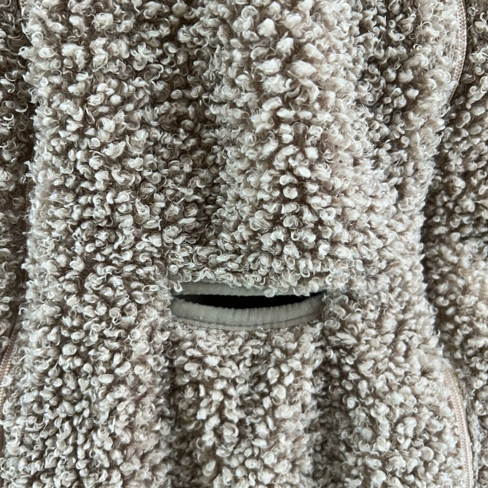 7am enfante Cozy Teddy Bear Sherpa Onesie snowsuit bunting - Picture 3 of 7